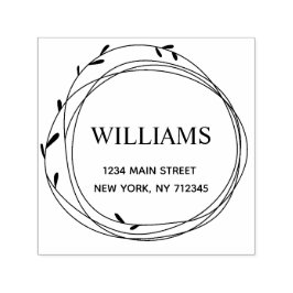 Moderne platforminvoer familienaam  zelfinktende stempel