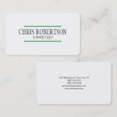 Moderne platte aantrekkingskracht met twee kanten  visitekaartje (Voorkant / Achterkant)