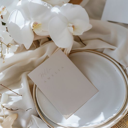 Moderne, platte, lege tabelkaart voor gastgebruik