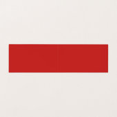 Moderne platte minimalistische rode, witte Profess Visitekaartje (Binnenkant ongevouwen)