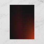 Moderne platte, rode professionele monogram visitekaartje (Achterkant)