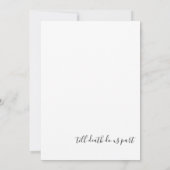 Moderne Platte Trouwuitnodiging Kaart (Achterkant)