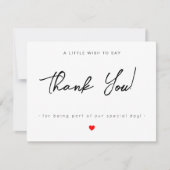 Moderne, platte zakelijke dank voor uw kaart (Voorkant)