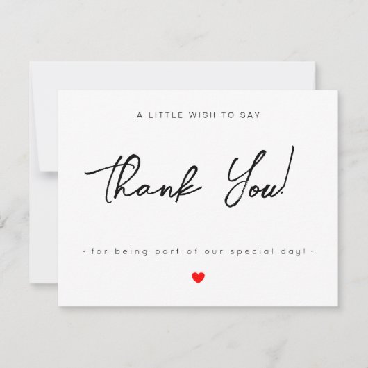 Moderne, platte zakelijke dank voor uw kaart (Voorkant)