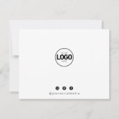 Moderne, platte zakelijke dank voor uw kaart (Achterkant)