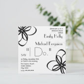 Moderne plechtige repetitie kaart (Staand voorkant)