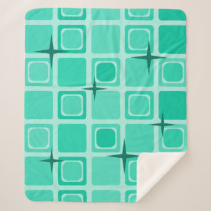 Moderne Pleinen uit de Middeleeuwen Sterren Blauwg Sherpa Deken