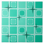 Moderne Pleinen uit de Middeleeuwen Sterren Blauwg Tegeltje (Voorkant)