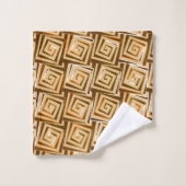 Moderne pleisterkuizen, Tan en Brown Bad Handdoek (Wasdoekje)