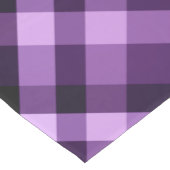 Moderne Plum Paarse Plaid Medium Tafelloper (Hoek)
