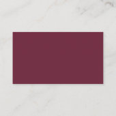 Moderne Plum QR Code Kapper Stylist Visitekaartje (Achterkant)