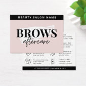 Moderne PMU Brow Instructions Card voor Brows Afte Visitekaartje (Bureau)