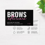 Moderne PMU Brow Instructions Card voor Brows Afte Visitekaartje (Bureau)