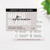 Moderne PMU Brow Instructions Card voor Brows Afte Visitekaartje (Bureau)