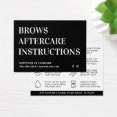 Moderne PMU Brow Instructions Card voor Brows Afte Visitekaartje (Bureau)