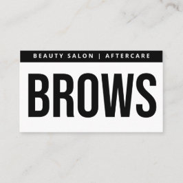 Moderne PMU Brow Instructions Card voor Brows Afte Visitekaartje