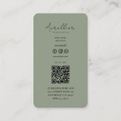 Moderne Podcaster Voice Actor Sage Visitekaartje (Achterkant)