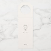 Moderne Poeder Blauwe Citroen Evenement Bruiloft L Flessenhanger (Achterkant)