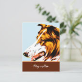 Moderne pointillisme: colliade met zachte focus briefkaart (Staand voorkant)