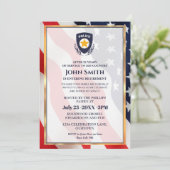 Moderne Politie Officier Pensioen Partij Kaart (Staand voorkant)