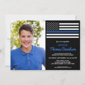 Moderne politieagent Aangepast foto-Afstuderen Inv Kaart (Voorkant)