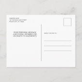 Moderne politieagent Aangepaste foto-aflossing Uitnodiging Briefkaart (Achterkant)