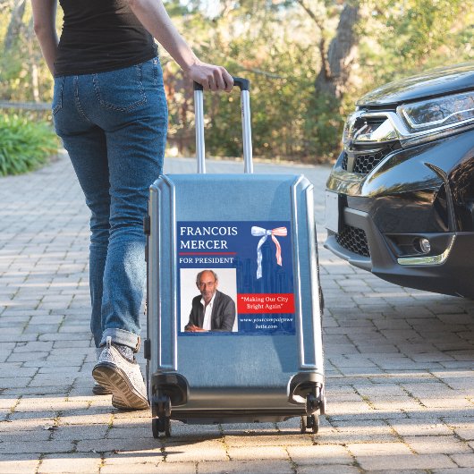 Moderne politieke verkiezingscampagne Vinyl Sticker (Koffer Insitu)