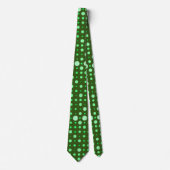 Moderne Polka Dot 02.Green. DG Groen BG Stropdas (Voorkant)