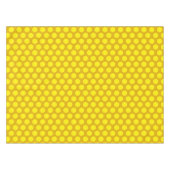 Moderne Polka Dots | Elegant mosterdgeel Tafelkleed (Voorkant (Horizontaal))