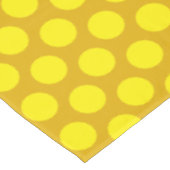 Moderne Polka Dots | Elegant mosterdgeel Tafelkleed (Gekanteld)
