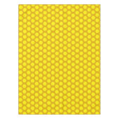 Moderne Polka Dots | Elegant mosterdgeel Tafelkleed (Voorkant)