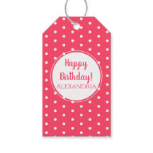 Moderne Polka Dots Happy Birthday