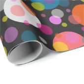 Moderne polka stippen stijl cadeaupapier (Rol Hoek)