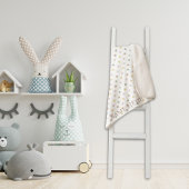 Moderne Polkadot fleece deken