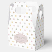 Moderne Polkadot Gabel voorkeurskisten Bedankdoosjes (Geopend)