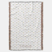 Moderne Polkadot gooit deken (Voorkant Verticaal)