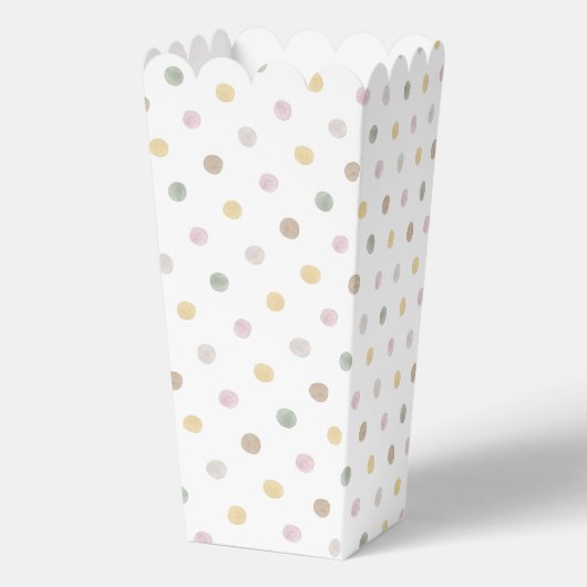 Moderne Polkadot Popcorn Box Bedankdoosjes (Achterkant)