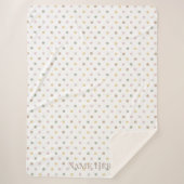 Moderne Polkadot Sherpa Blanket Sherpa Deken (Voorkant)