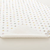 Moderne Polkadot Sherpa Blanket Sherpa Deken (3/4)