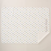 Moderne Polkadot Sherpa Blanket Sherpa Deken (Voorkant (horizontaal))