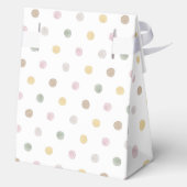 Moderne Polkadot voorkeur box tent Bedankdoosjes (Achterkant)