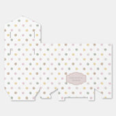 Moderne Polkadot voorkeur box tent Bedankdoosjes (Ongevouwen)