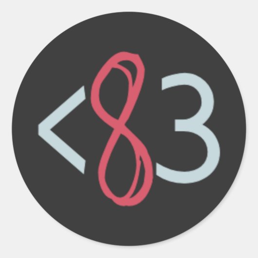 Moderne Poly Stickers (zwart) - vel van 20 (Voorkant)