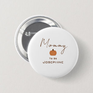 Moderne Pompoen Geslacht Neutrale Mama-in-spe Ronde Button 5,7 Cm