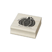 Moderne Pompoen Mandala Custom Ex Libris, Boek Rubberstempel (Stempel)