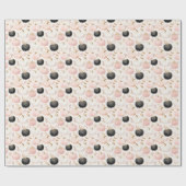 Moderne Pompoen Monogram – Gepersonaliseerde Initi Cadeaupapier (Vlak)