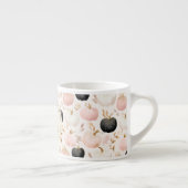 Moderne Pompoen Monogram – Gepersonaliseerde Initi Espresso Kop (Rechts)