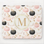 Moderne Pompoen Monogram – Gepersonaliseerde Initi Muismat (Voorkant)