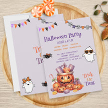 Moderne Pompoen Snoepjes Kinderen Halloween Feestj
