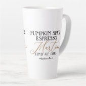 Moderne pompoen Spice Espresso Martini Badass Fuel Latte Mok (Rechterhoek)